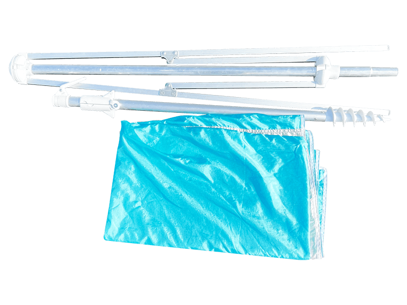 2,8*2,4 м 2-ребристый декоративный пляжный зонт