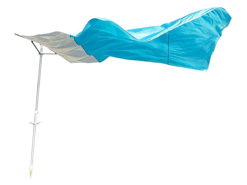 2,8*2,4 м 2-ребристый декоративный пляжный зонт