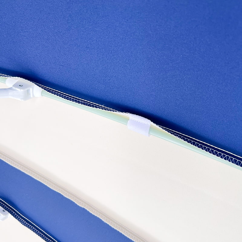 Синий и белый лоскутный зонт-пагода высотой 2,5 м