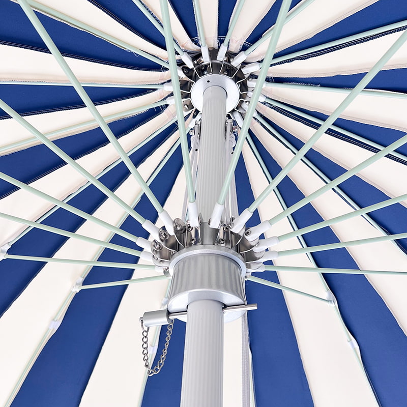 Синий и белый лоскутный зонт-пагода высотой 2,5 м