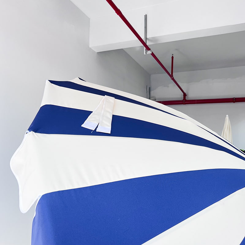 Синий и белый лоскутный зонт-пагода высотой 2,5 м