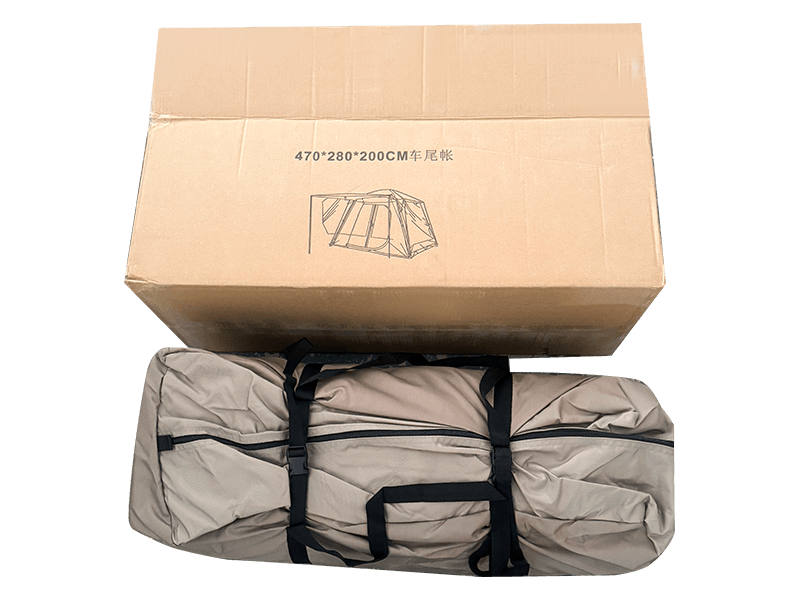 Двухслойная палатка для кемпинга на открытом воздухе, которая крепится к задней части автомобиля